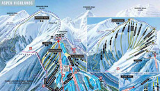 Aspen Piste Map / Trail Map