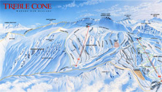 Treble Cone Trail Map Treble Cone, New Zealand - Piste-Maps