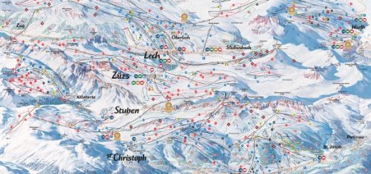 St Anton am Arlberg Piste Ski Map 2024-25