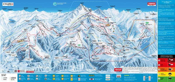 Verbier Piste Ski Map 2024-25