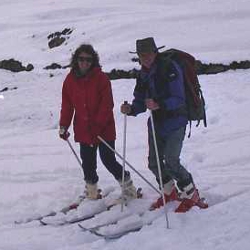 Skiing Auli, India with Janet and Andrew
