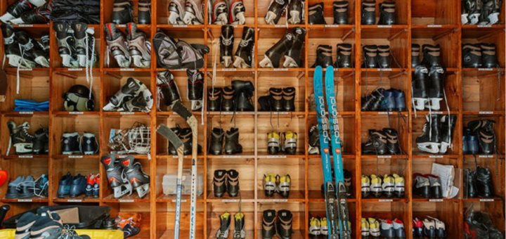Inside boot room andorra, Interski