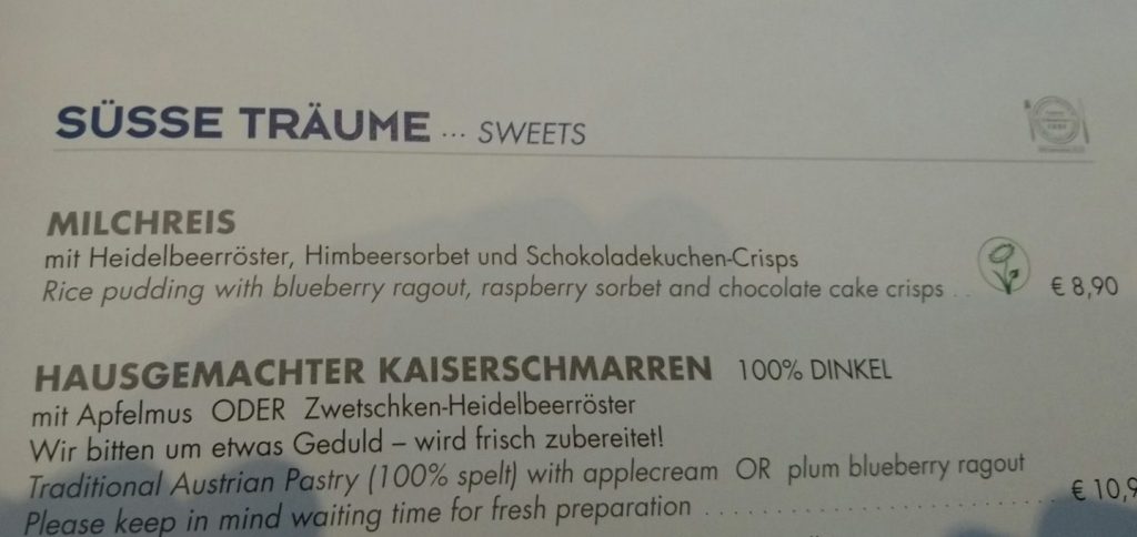 wedelhutte-menu